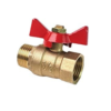 Brass Butterfly Ball Valve (M/F)